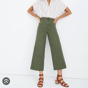 Madewell Emmet Wide Leg Crop Pants Petite 24